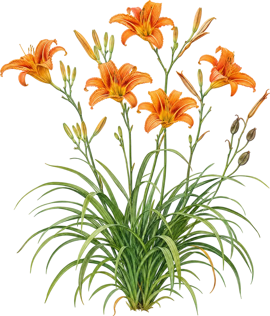 Лилейник буро-жёлтый (Hemerocallis fulva)