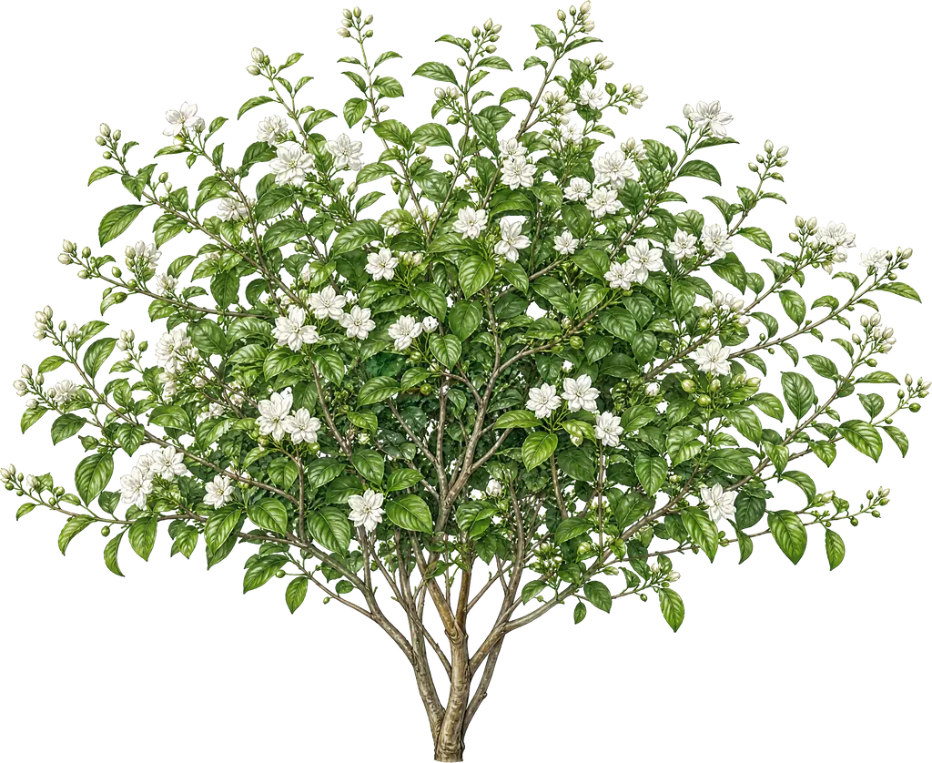 Jasmin d'Arabie (Jasminum sambac)