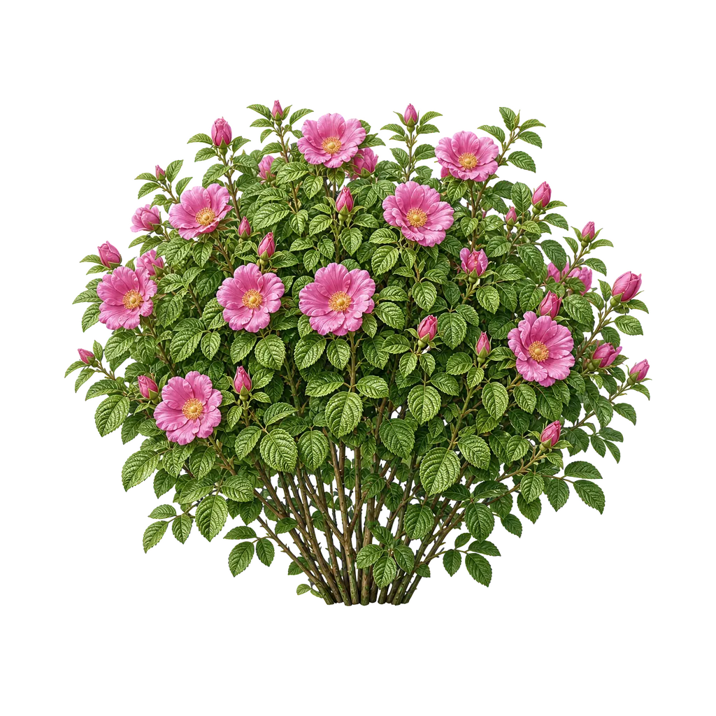 Rugosa rose (Rosa rugosa)