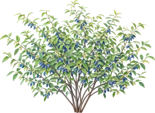 Madreselva azul (Lonicera caerulea)